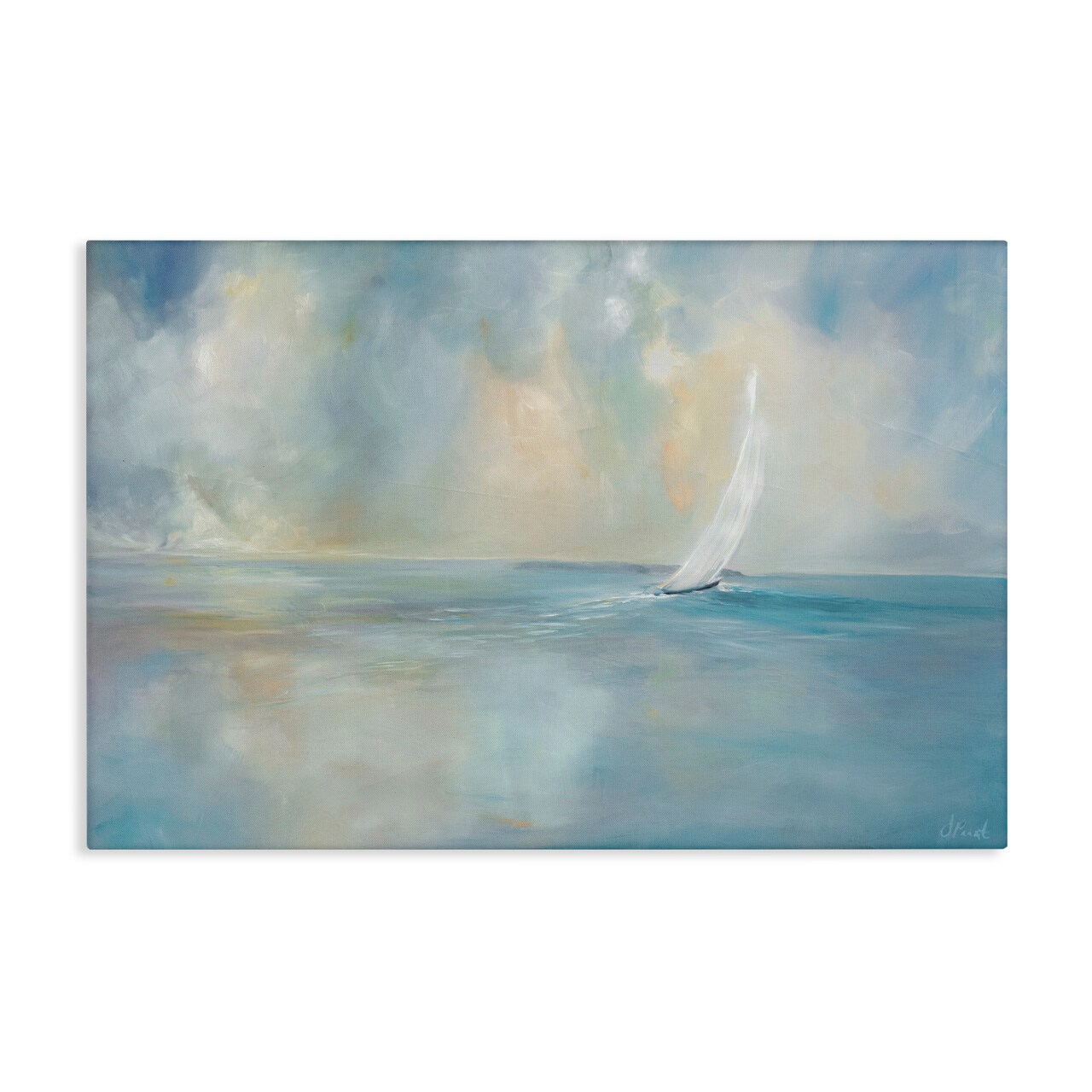 Stupell Industries Heading Out Sailboat Canvas, design by Joanne Parent